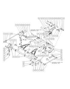 Lift Assembly 72-Inch Diagram and Parts List for S7237-KW 53AI8DU8050-37HP Cub Cadet Lawn Tractor